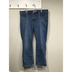 Levi's Classic Straight Leg Blue Jeans Women's 18W Streetwear Minimal 90s Denim